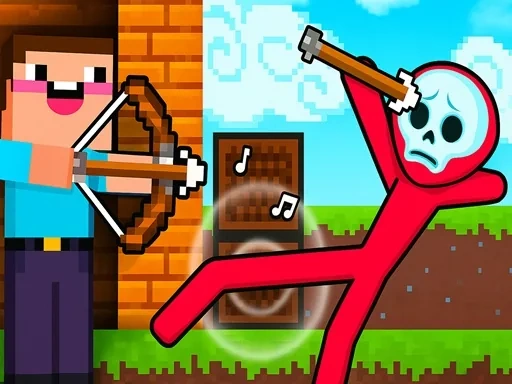 Noob archer vs Stickman Zombie: zombie shooter
