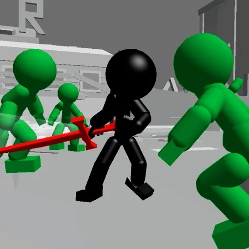 Stickman Killing Zombie